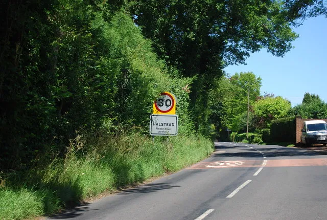 Entering Halstead on Halstead Lane