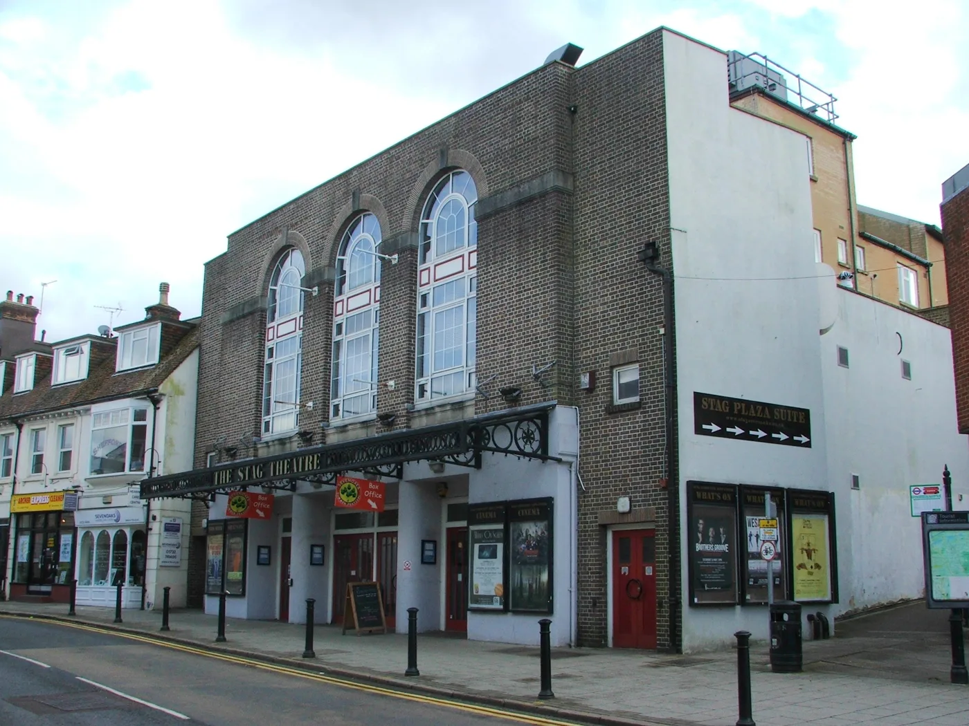 The Stag Theatre on London Road, Sevenoaks, across the road from Number Eight