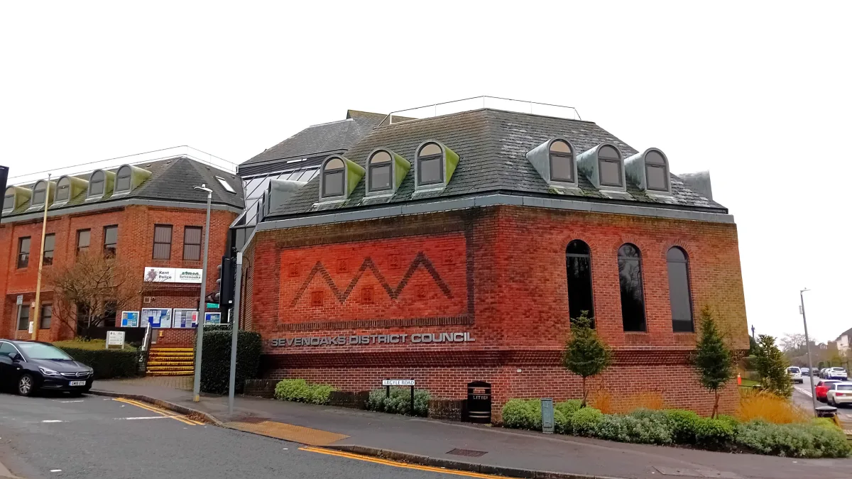 Sevenoaks District Council's offices on Argyle Road, where Cabinet met on 7 July