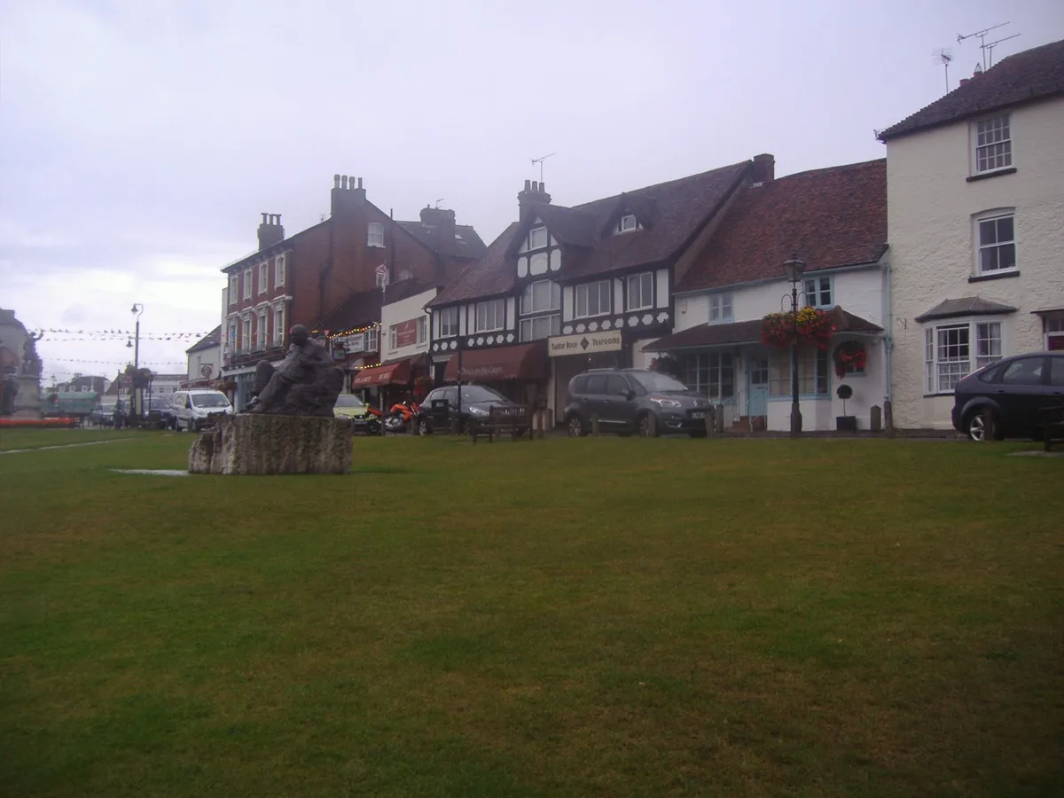 Westerham Green, in the town where a 20m phone mast is proposed at the bowls club